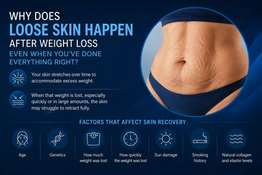 Why Does Loose Skin Happen After Weight Loss Even When You’ve Done Everything Right Royal Leamington Spa?